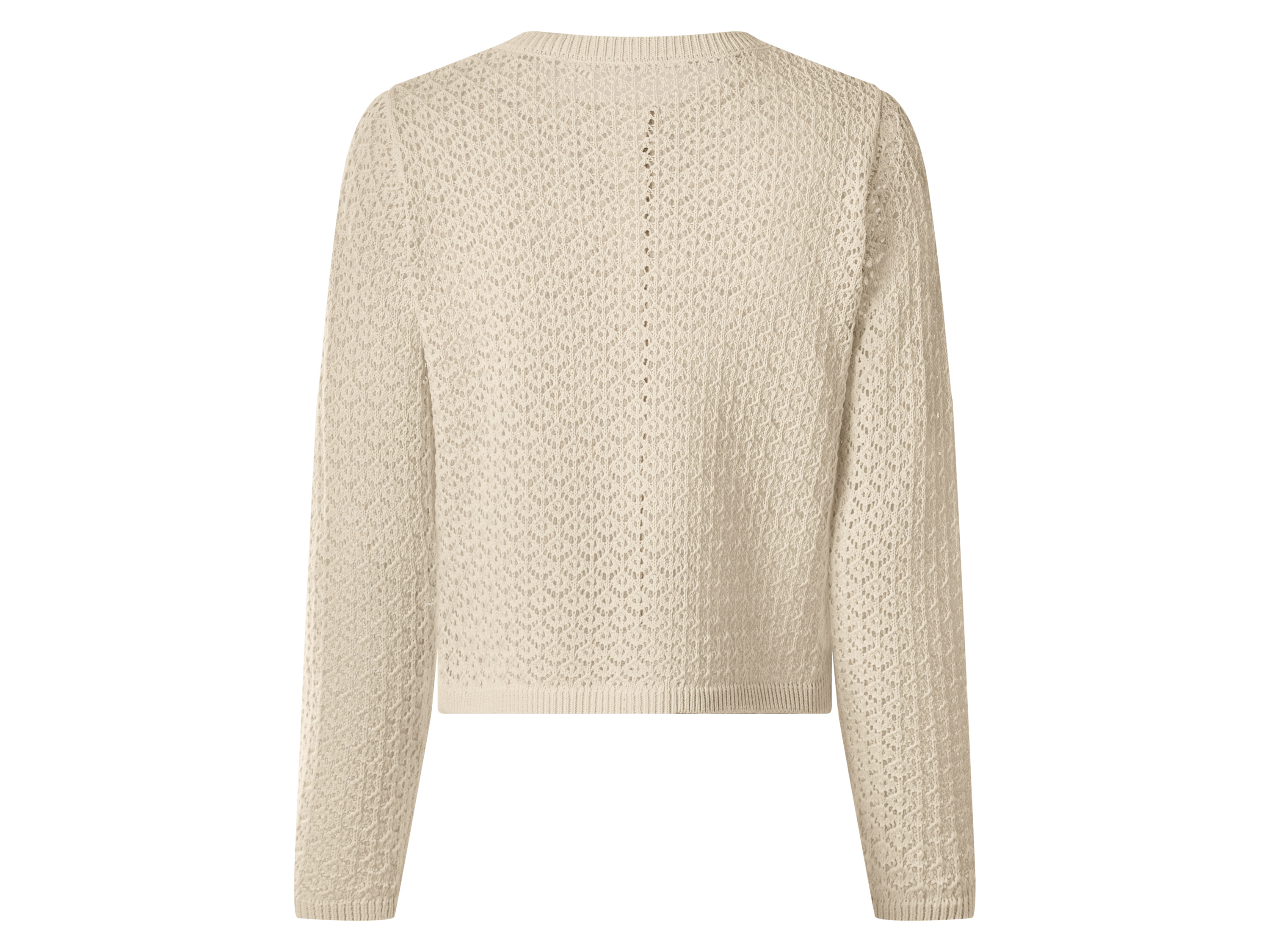 ESMARA® Damen Ajour-Cardigan (Beige, S(36/38)) – Bild 3 von 3