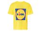 Gelbes T-Shirt mit Lidl-Logo.