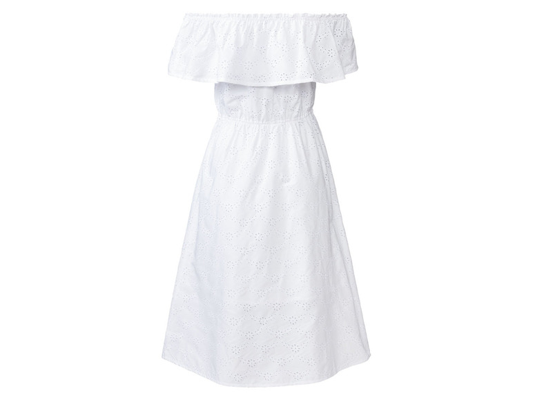 Gehe zu Vollbildansicht: esmara Damen Kleid, tailliert geschnitten, mit modischer Lochstickerei - Bild 28