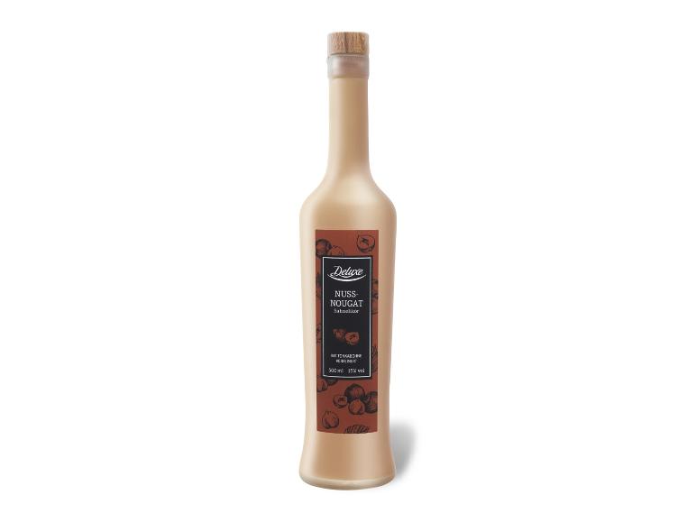 Flasche Deluxe Nuss-Nougat Sahnelikör mit 15% vol.