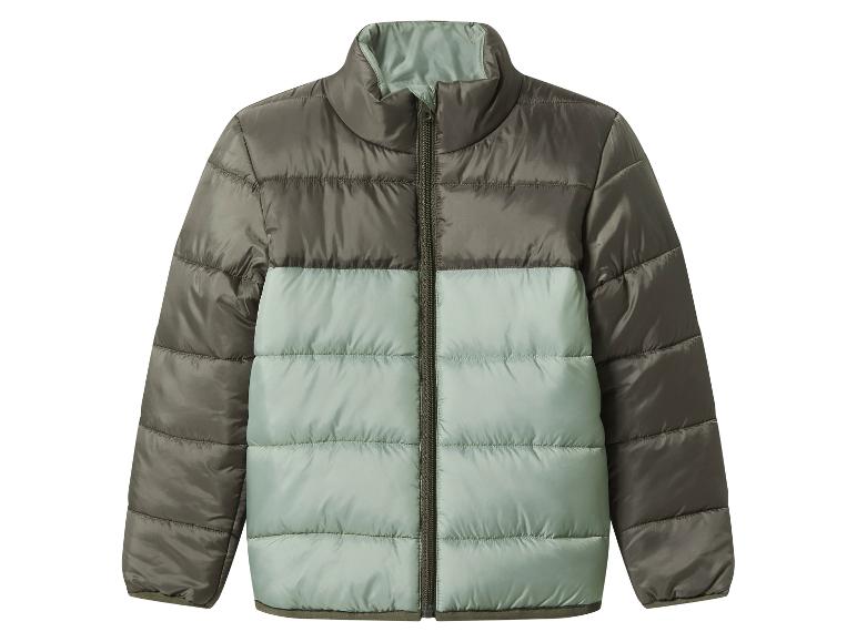 Zweifarbige Damen-Steppjacke in Olivgrün und Hellgrün