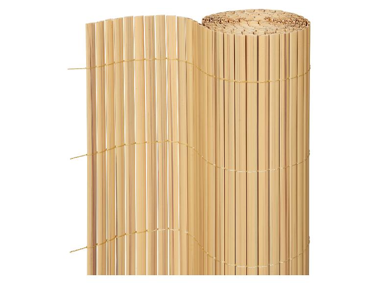 Bambusrollzaun für Sichtschutz oder Gartendekoration.
