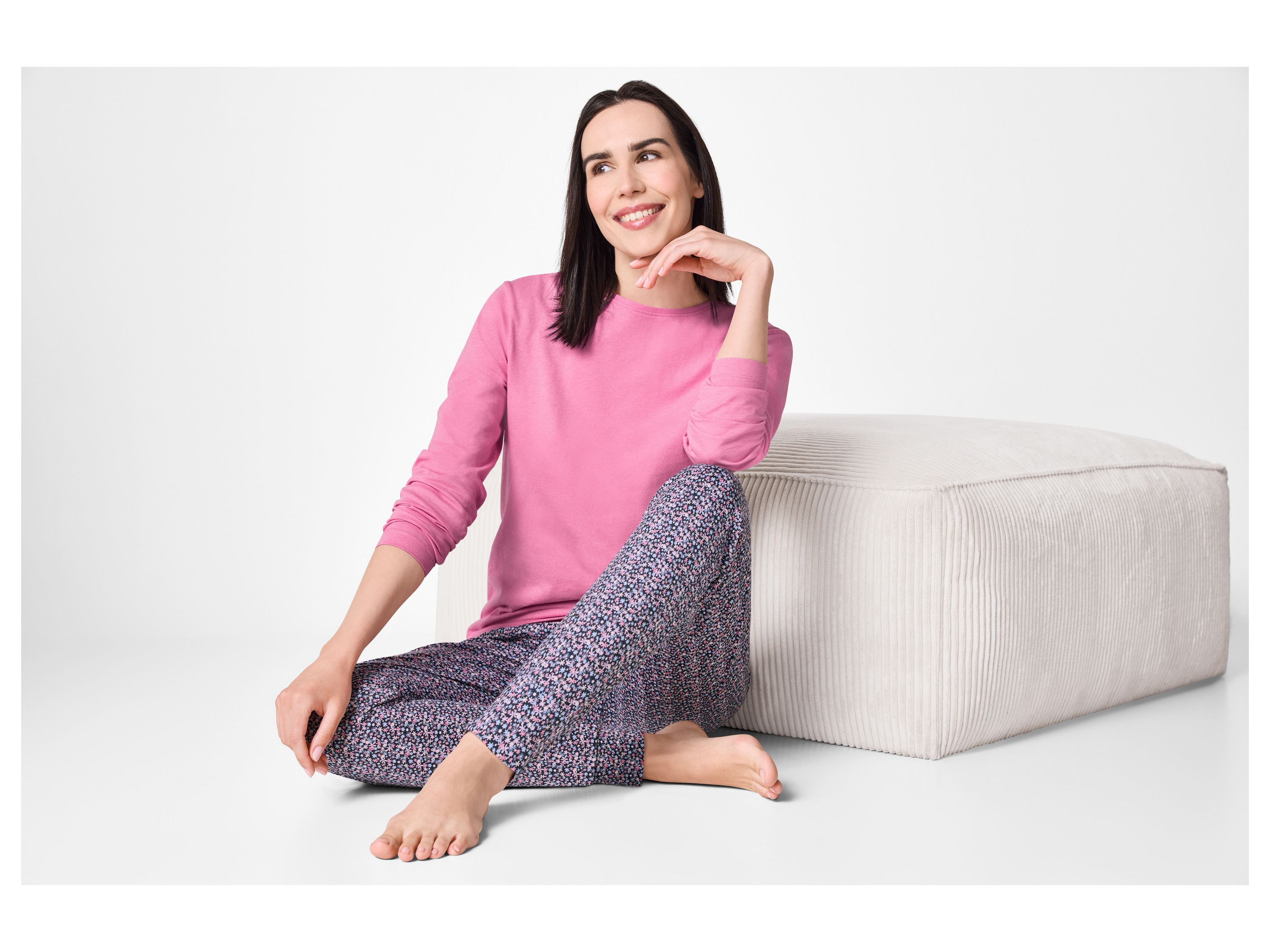Thumbnail - esmara® Damen Pyjama lang (Rosa, L(44/46))