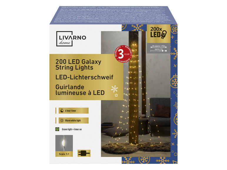 Gehe zu Vollbildansicht: LIVARNO home LED-Lichterschweif / LED-Lichterkette, 200 LEDs - Bild 10