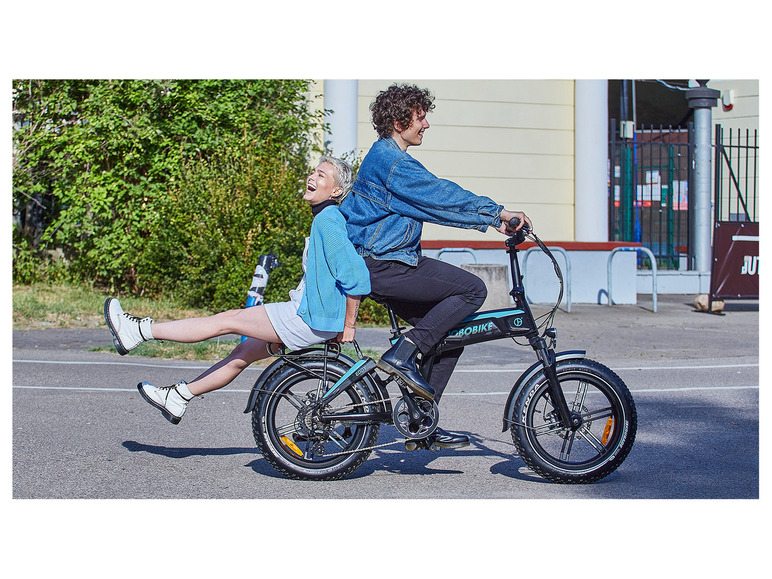 Gehe zu Vollbildansicht: JOBOBIKE E-Bike »Eddy«, Fat-Reifen, vollgefedert, 20 Zoll - Bild 12