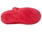 Roter Massageschuh mit strukturierter Sohle