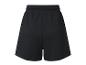 Schwarze Jogging Shorts mit elastischem Bund.