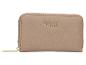 Beige Reißverschluss-Geldbörse mit goldfarbenem Mexx-Logo.