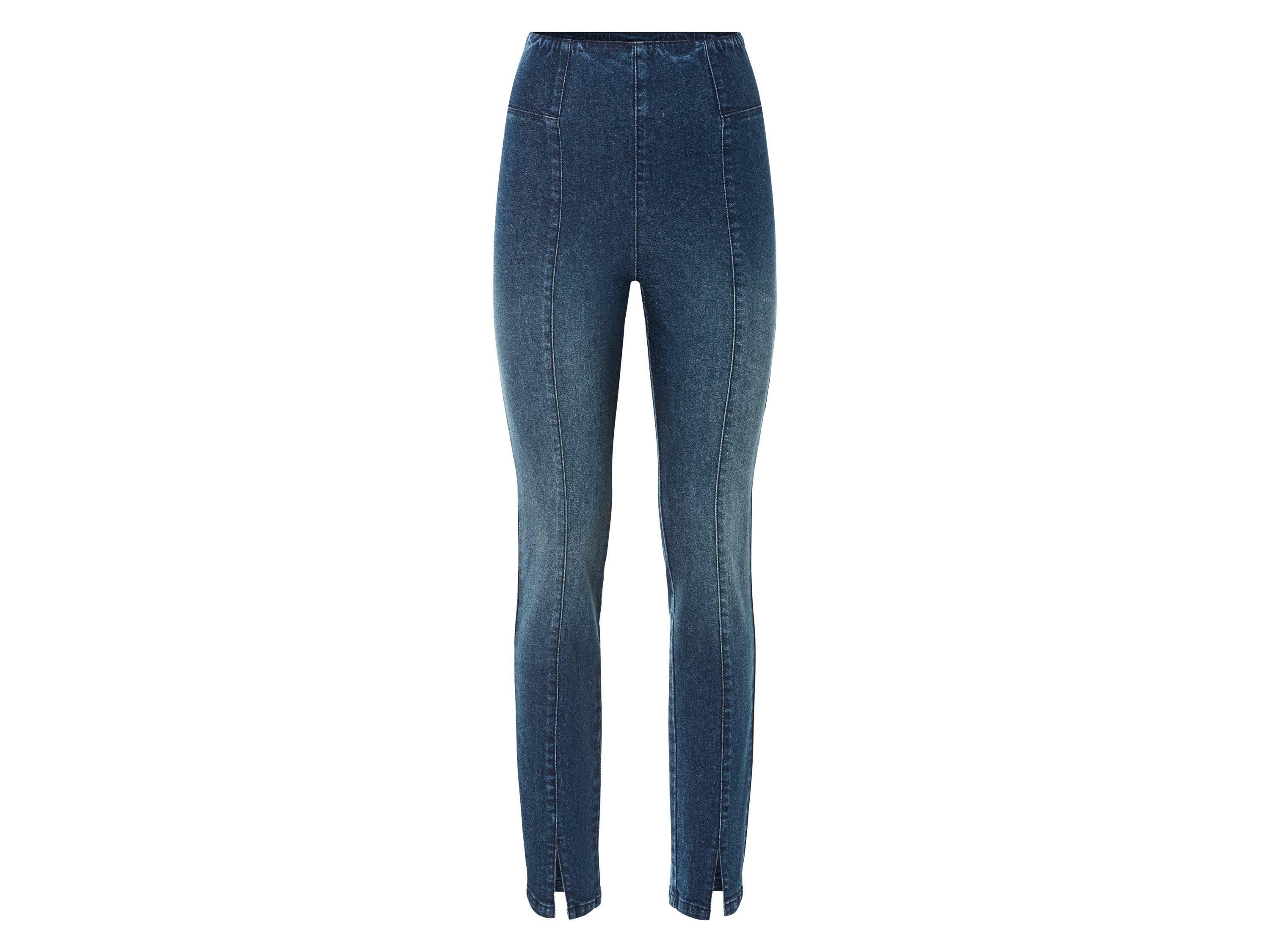 esmara® Damen Jeggings (Blau, S(36/38))““ | mit Teilungsnaht und modischem Schlitz vorn Leibhöhe: hohe Leibhöhe Material: Baumwolle, 25 % Polyester recycelt, 1 % Elasthan Lycra® Pflegehinweis: waschen bei max. 40 °C nicht bleichen nicht im Wäschetrockner trocknen bügeln bis 110 °C Stufe 1. Kein Bügeln mit Dampf nicht trockenreinigen Größe: XS 32/34 – L 44/46 Meine Lidl-Größe – so einfach gehts Deine Größe findest du in der Lidl-Größentabelle . Oeko-Tex® Standard 100 Geprüft auf Schadstoffe Zertifizierungsnummer: 18.Hbd.32174 Hohenstein Htti Standard 100 by Oeko-Tex® ist die weltweit bekannteste, unabhängige Zertifizierung schadstoffgeprüfter Textil- und Lederprodukte aller Art – vom Garn und den Stoffen bis hin zum gebrauchsfertigen Artikel. Das Label bestätigt