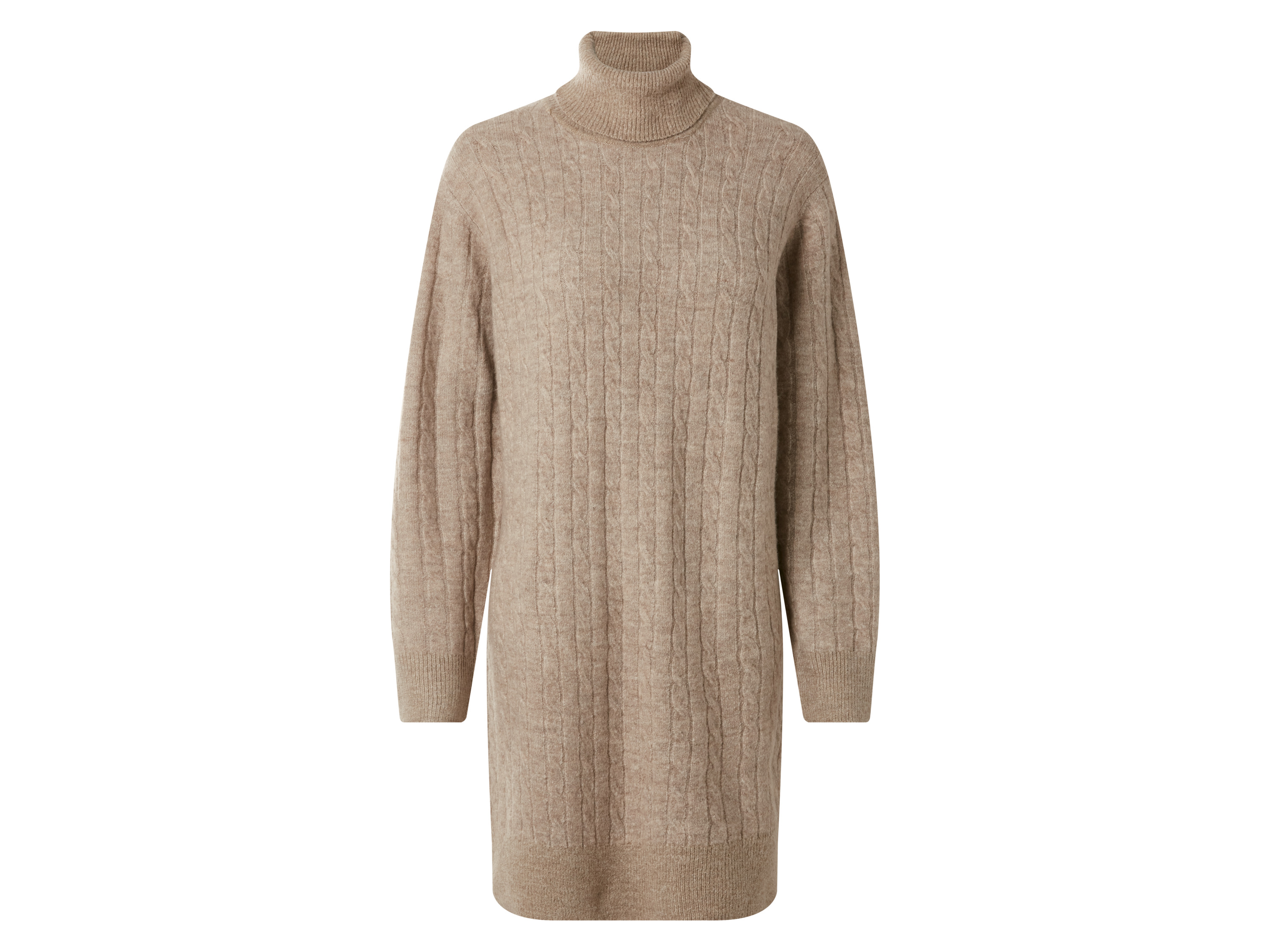ESMARA® Damen Strickkleid (Beige, XS(32/34))