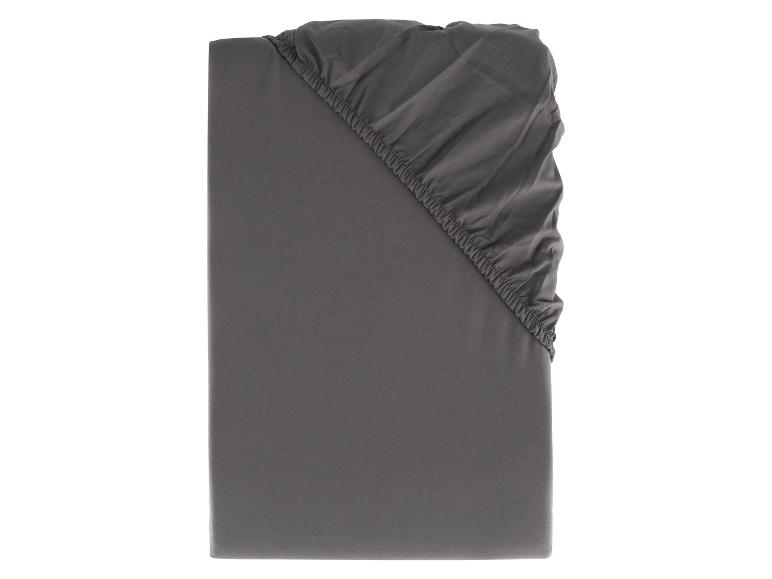 Graue Baumwoll-Matratzenschoner.