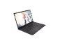 Schwarzes HP 17-cn32 Intel N200 Notebook mit Blick auf Bildschirm und Tastatur.