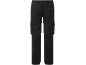 Schwarze Herren-Cargohose mit elastischem Bund und Seitentaschen.