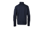 Dunkelblaue Herren-Sportjacke mit langen Ärmeln und Stehkragen, Rückansicht