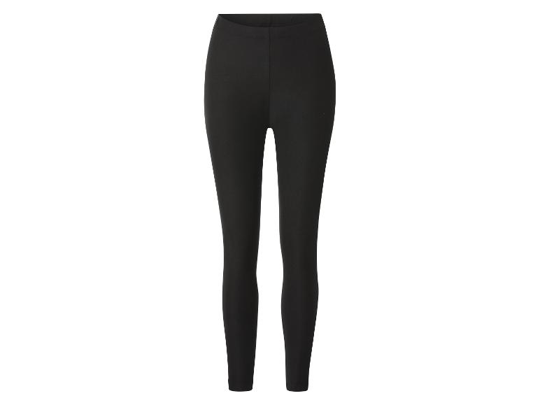 Schwarze Damen-Leggings auf weißem Hintergrund