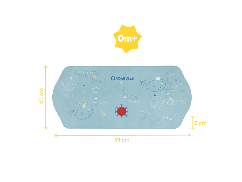 XXL Badematte mit Thermometer »Meerestiere«, L 40 x B 91 cm