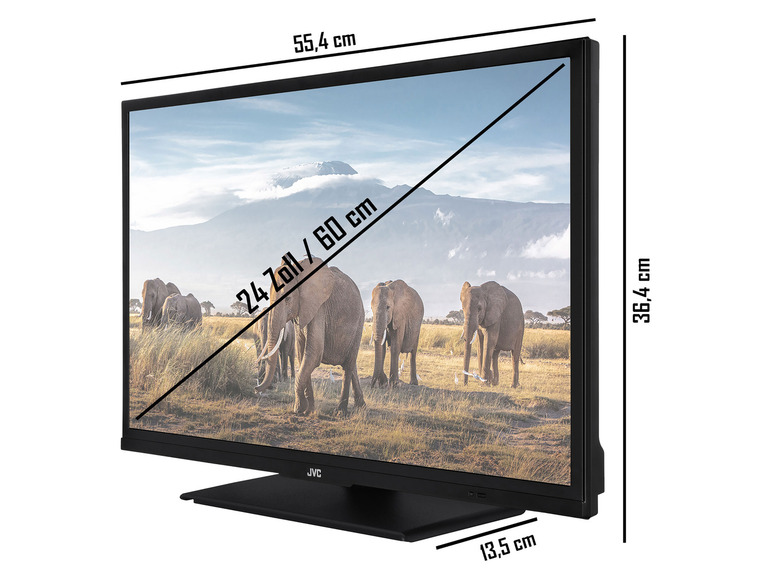 JVC »LT-24VH5156« 24 TV, Smart Zoll Triple-Tuner Fernseher LED, / HD-Ready, HDR10
