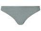 Graugrüner Damen-Baumwollslip mit elastischem Bund und Beinöffnungen.