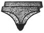 Zwei schwarze, Spitzen-Slips.