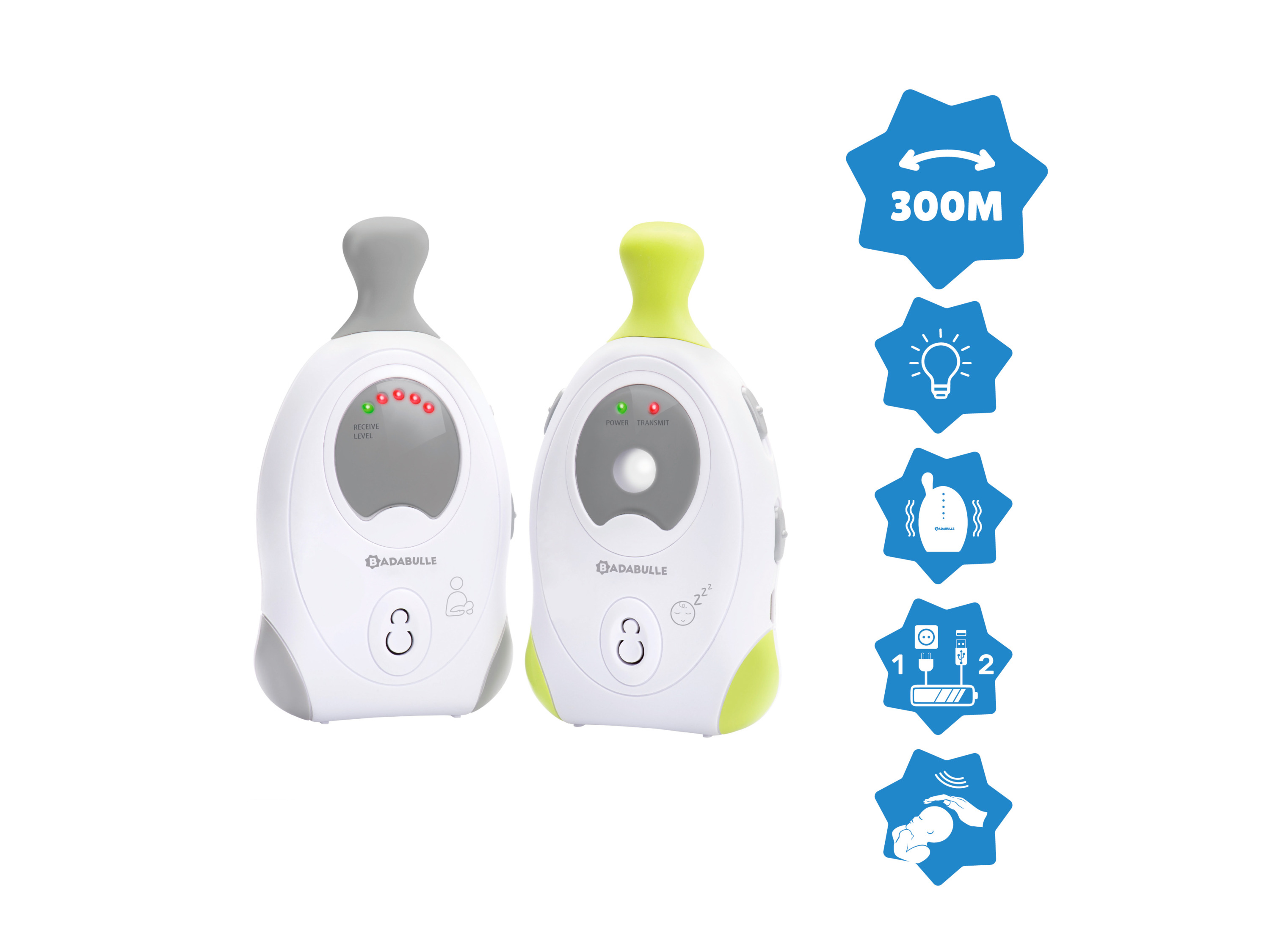 Thumbnail - Badabulle Babyphone »Online«, 300 m Reichweite