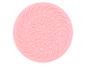 Rosa Make-up-Pinselreiniger mit Stern- und Wellenmustern.