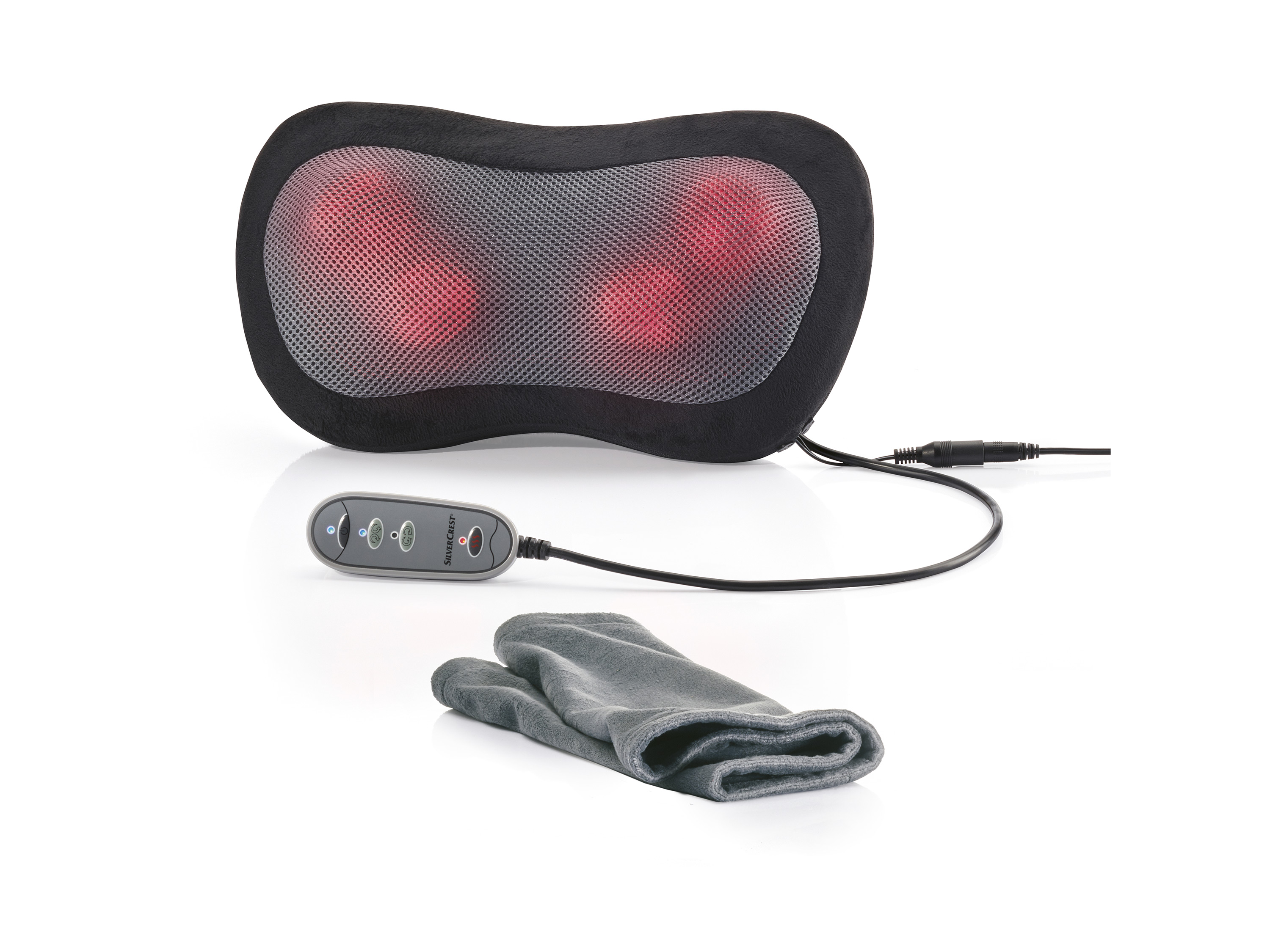 SILVERCREST® PERSONAL CARE Shiatsu Nacken- und Rückenmassagekissen SSNR 12 B3 (Nackenmassagekissen) | 04058143031166