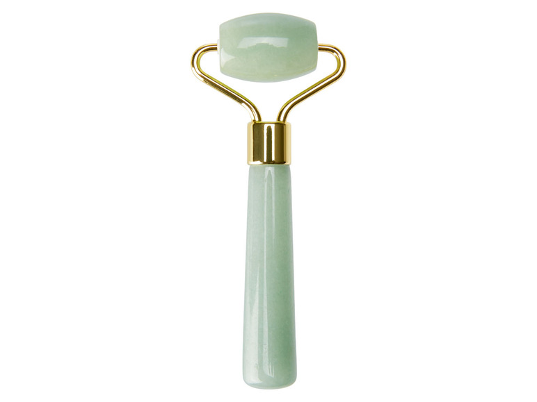 Ein Jade-Roller für Gesichtsmassagen.