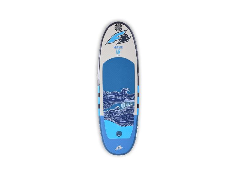 Minimal Malibu Air 6.0 SUP-Board in Blau und Weiß.