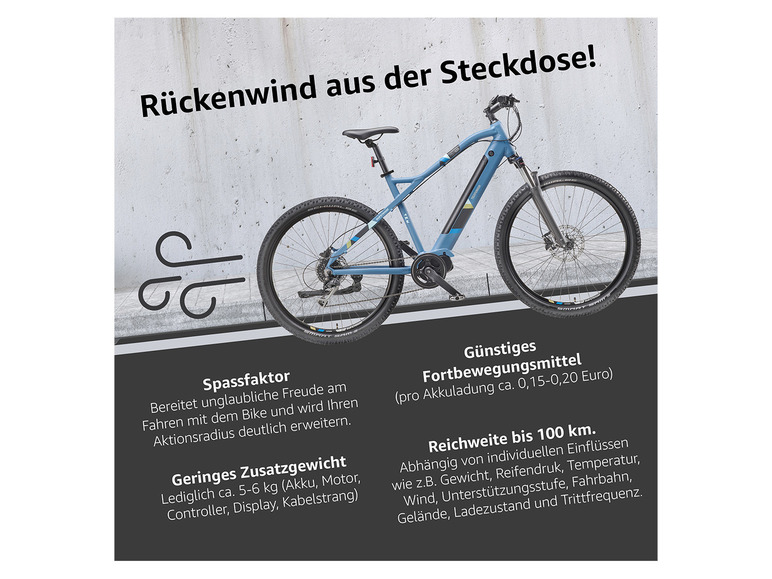 Gehe zu Vollbildansicht: TELEFUNKEN E-Bike Mountainbike »Aufsteiger M925«, MTB, 27,5 / 29 Zoll - Bild 33