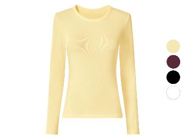ESMARA® Damen Geripptes Langarmshirt