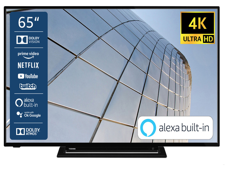 Gehe zu Vollbildansicht: TOSHIBA Fernseher Smart TV 4K UHD mit Alexa Built-In »UK3163DG« - Bild 12