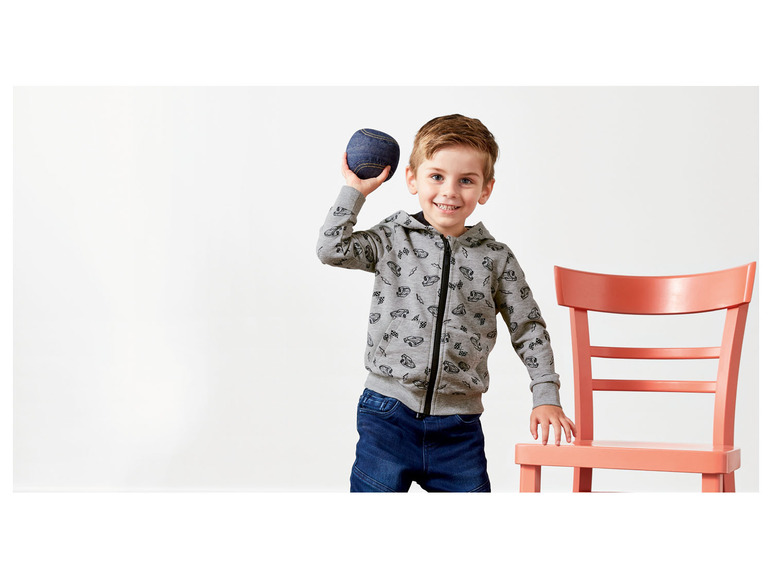 Gehe zu Vollbildansicht: LUPILU® Kleinkinder Jungen Sweatjacke, mit hohem Baumwollanteil - Bild 7