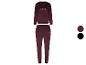 Mexx Velours-Trainingsanzug in Burgunderrot, mit Sweatshirt und passender Hose.