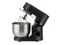 Schwarze SilverCrest Küchenmaschine mit Edelstahlschüssel und Schneebesen