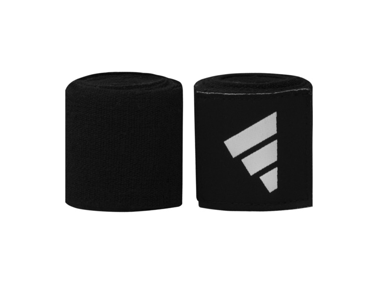 Zwei schwarze Adidas Boxhandschuhe.