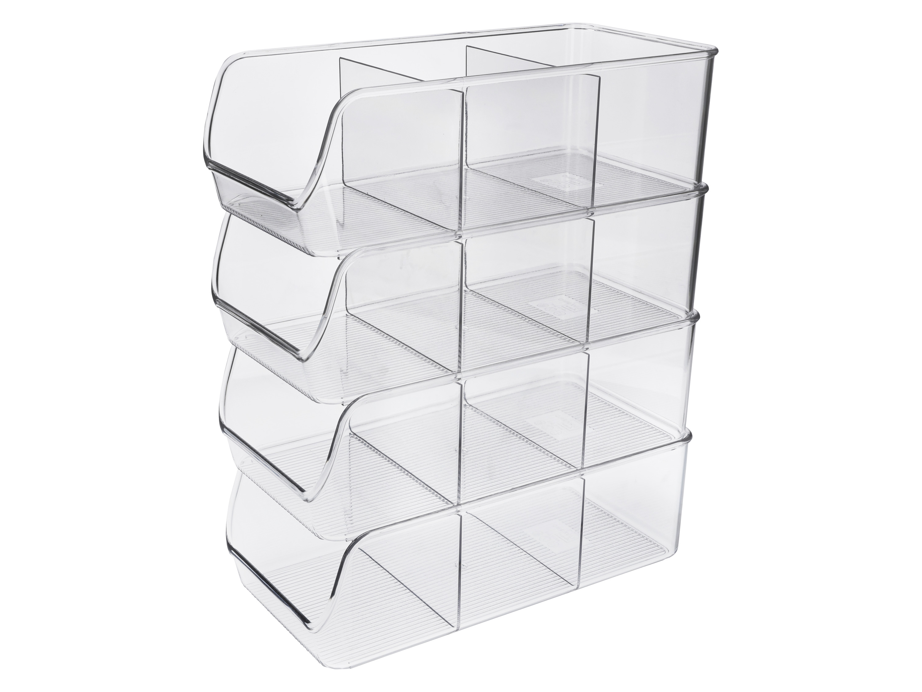 SILVERCREST® Küchenorganizer, 4er Set (mit drei Fächern)
