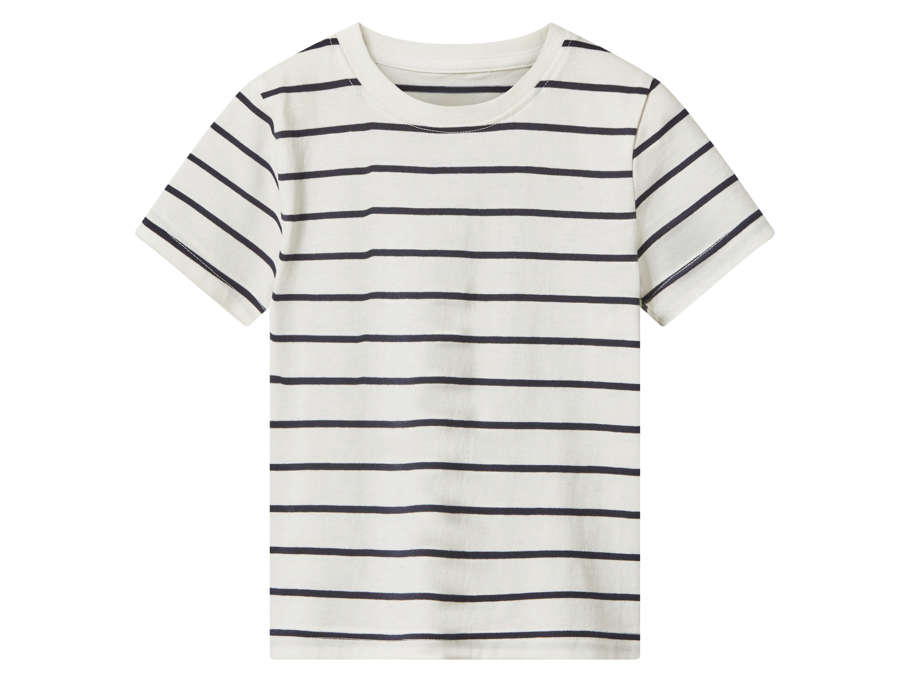 Thumbnail - lupilu® Kleinkinder T-Shirts, 2 Stück (navy/weiß, 110/116)