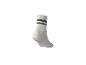 Weißer Sportsocken mit zwei grauen Streifen