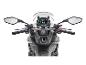 Motorrad-Armaturenbrett mit Digitalanzeige für Geschwindigkeit, Uhrzeit und andere Messwerte.