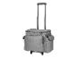 Graue Rolltasche mit ausziehbarem Griff und Rollen