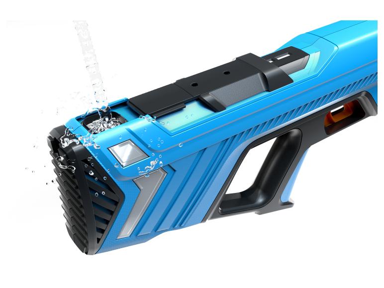 Blaue, wasserdichte Wasserpistole.