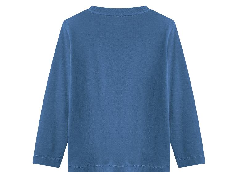 Blaues Kinder-Langarmshirt, Rückansicht