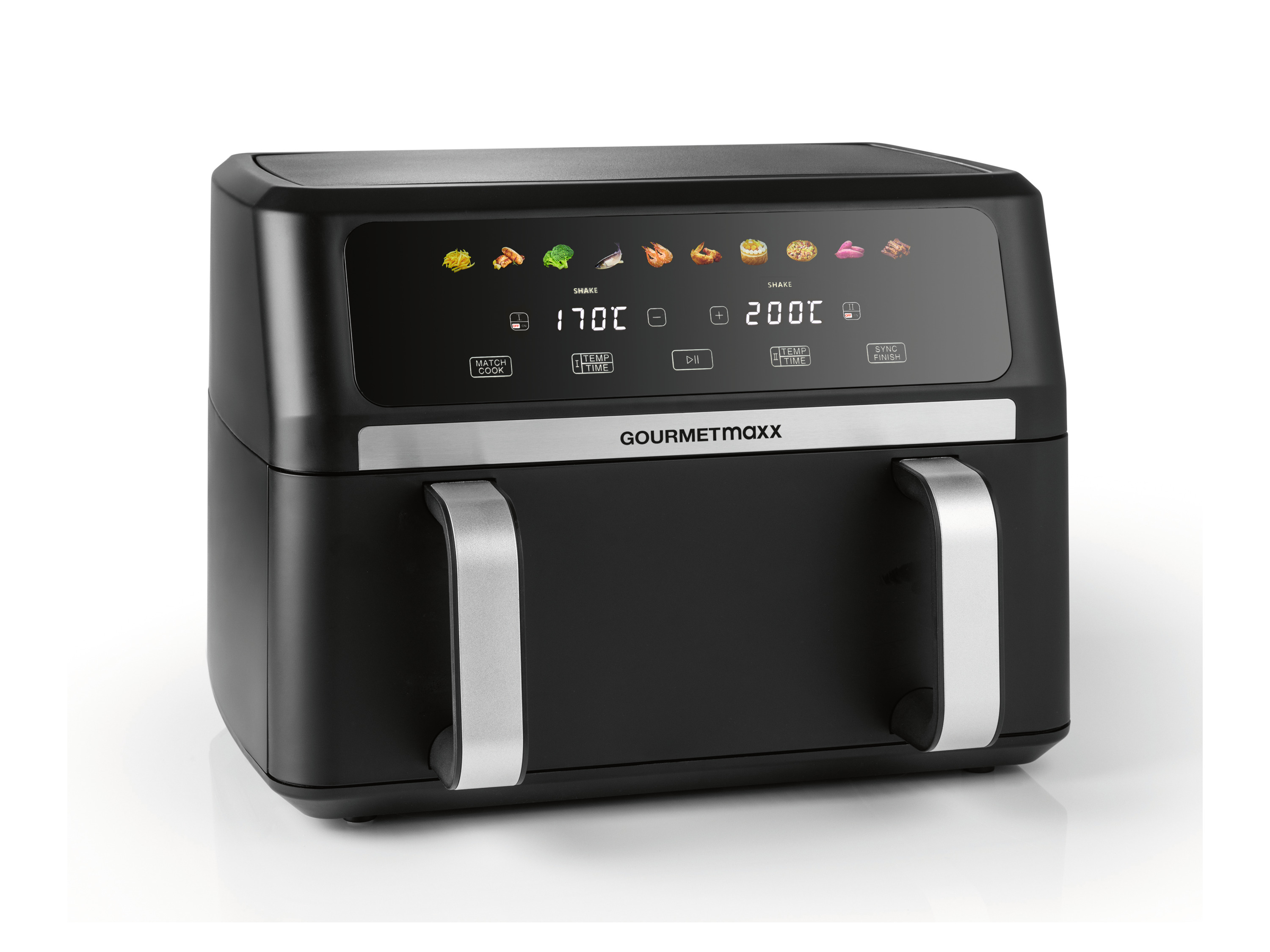 Thumbnail - GOURMETmaxx Heißluftfritteuse Vario-Kammer, 10 l