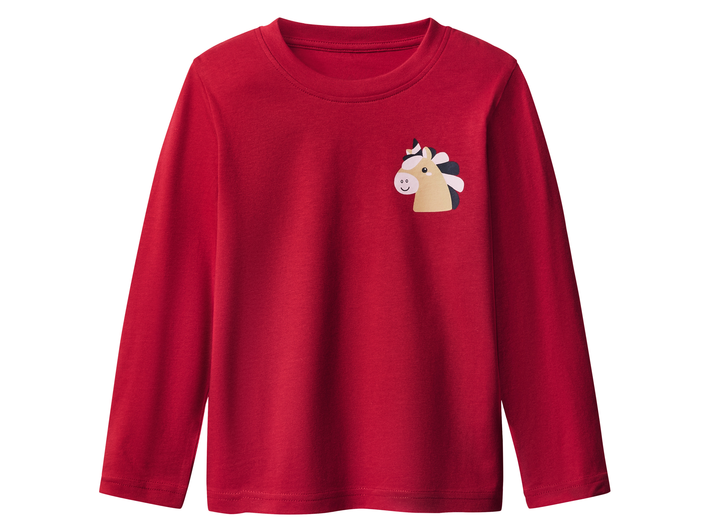 Thumbnail - lupilu® Kleinkinder Pyjama mit Hose aus Flanell (Rot, 110/116)