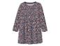 Blumiges Kleid für Mädchen, langärmelig.