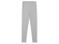 Graue Leggings mit weißen Streifen und QS by s.Oliver Logo.