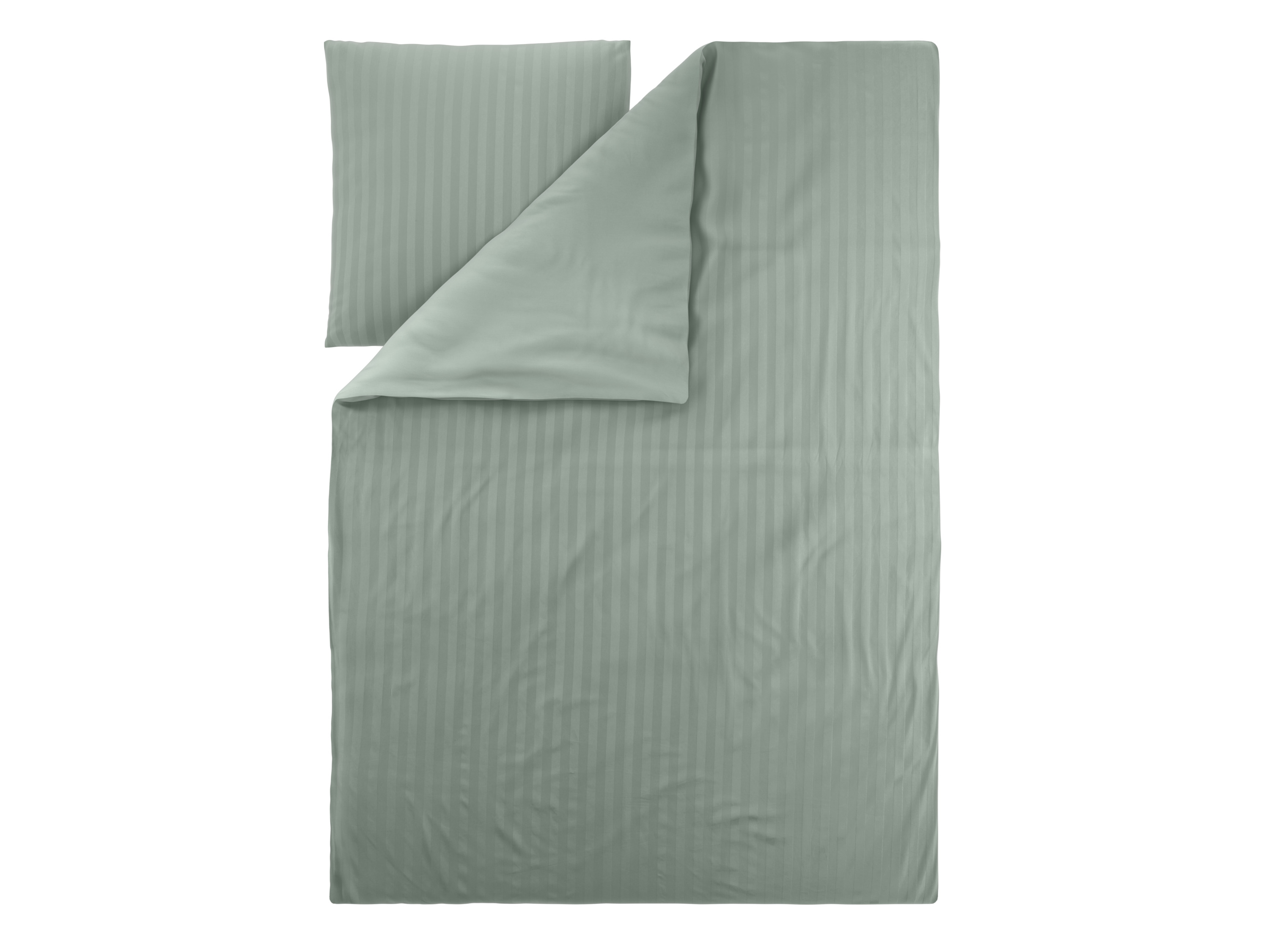 LIVARNO® Luxus Satin Bettwäsche 155 x 220 cm (Grün)