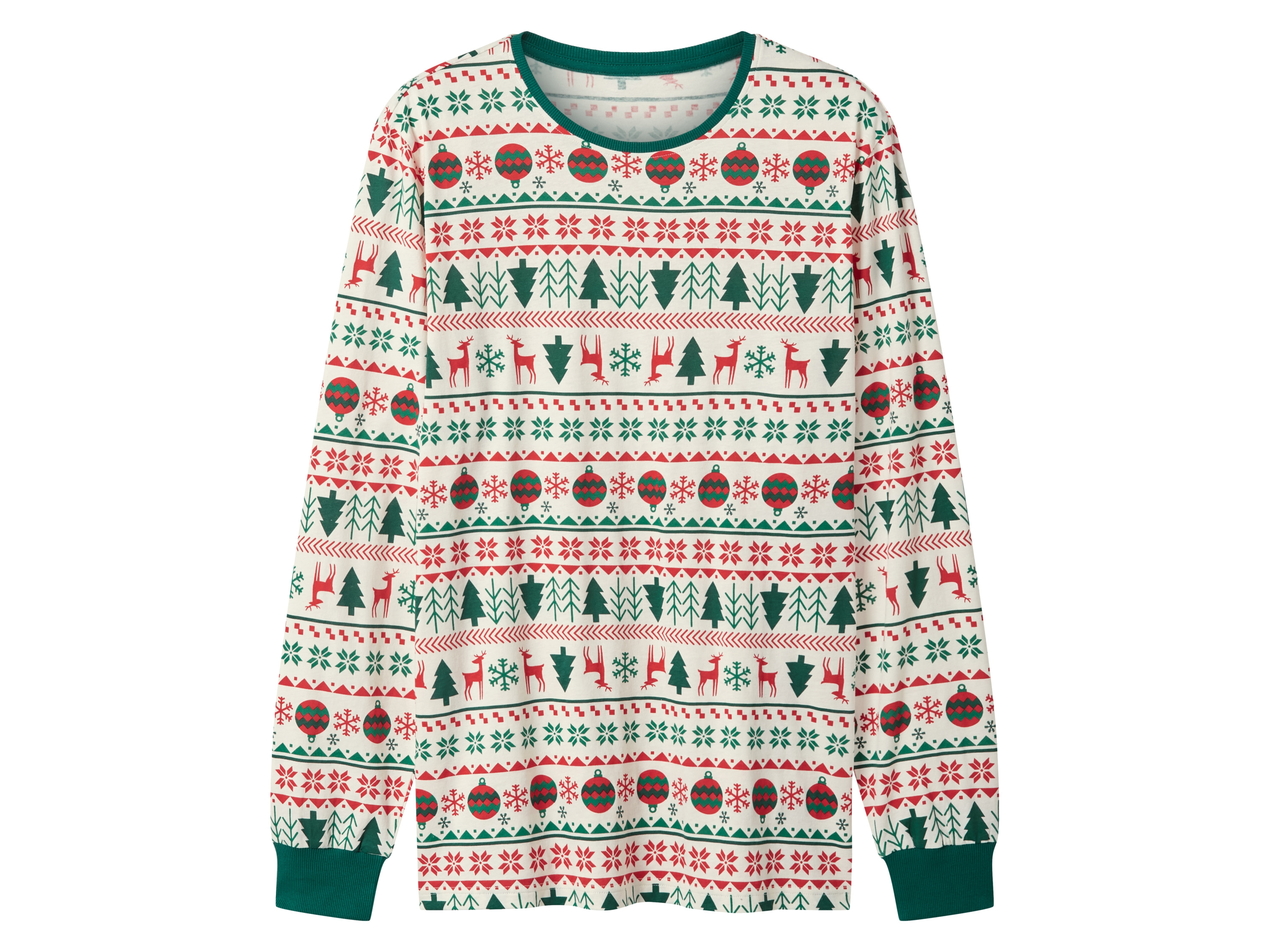 Thumbnail - esmara Men Herren Pyjama (Muster/weiß, XL (56/58))