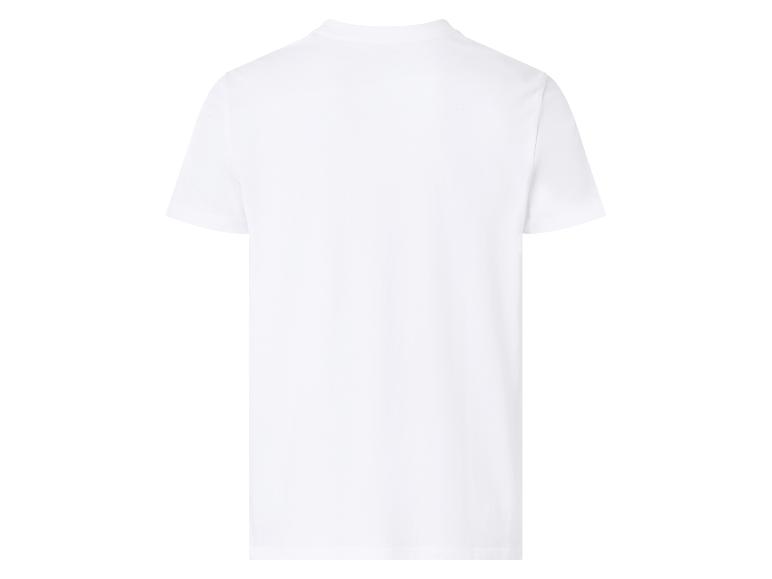 Einfaches weißes Herren-T-Shirt, Rückansicht