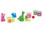 Play-Doh mit Dinosauriern, Tieren und Play-Doh-Dosen.